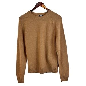Uniqlo | Brown 100% Wool Crewneck Sweater, S